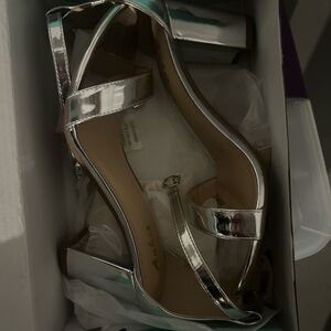 Silver Platform Heels